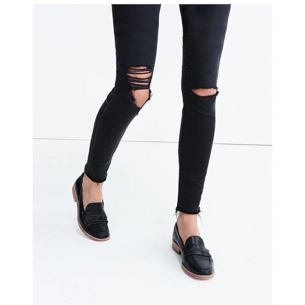 Madewell High-Rise Skinny Jeans in Black Sea size 32